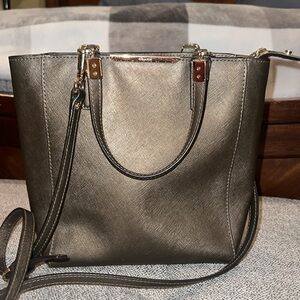 Coach crossbody in brushed gold